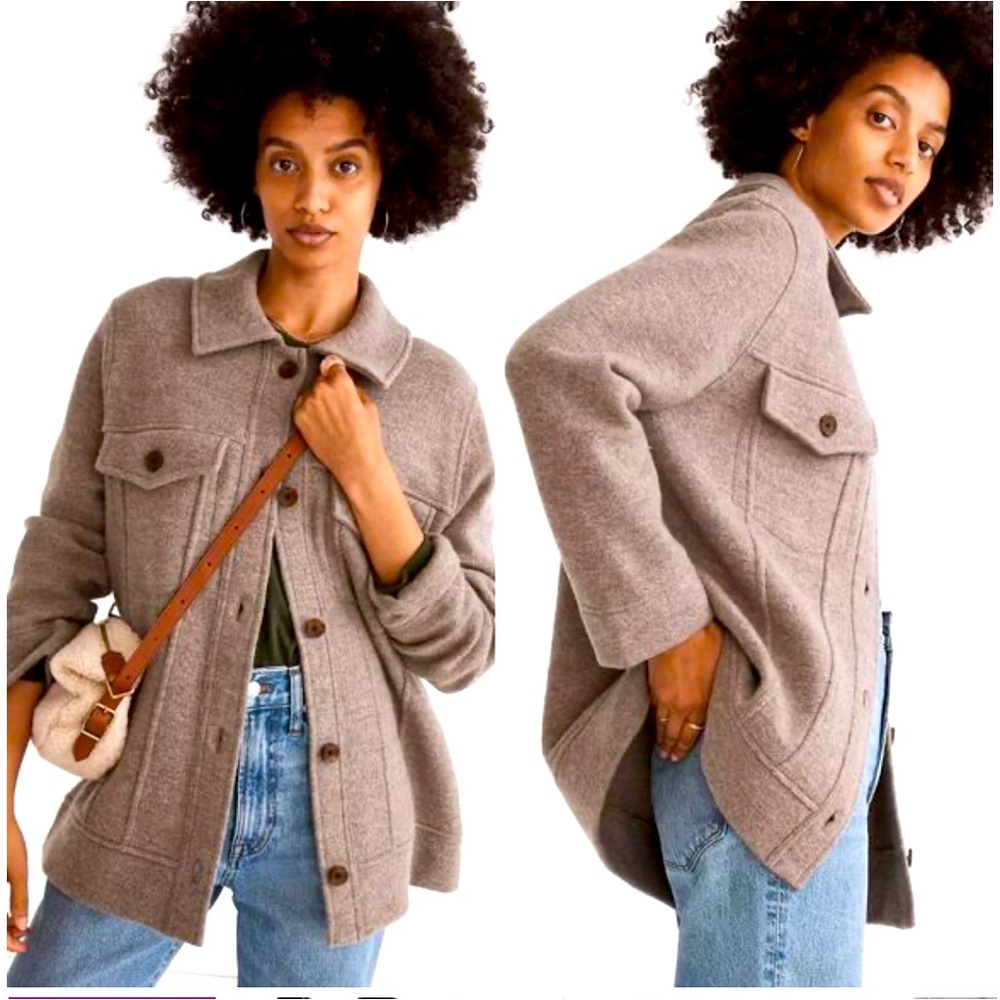 NWT Madewell Boiled Wool Bridgman jacket xs